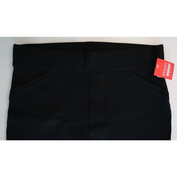 Spanx Women's Sz Large Classic Black The Perfect Back Seam Skinny Pants $148 - Picture 3 of 11